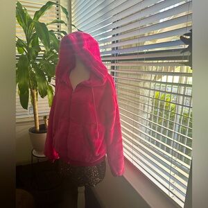 Fashion Nova Pink Hooded Jacket